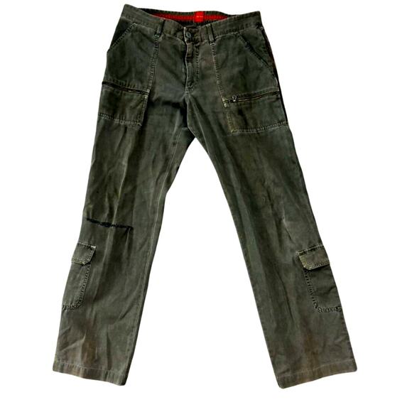 Boss by Hugo Boss Distressed Cargo Pants – Y2K Style 34" - Picture 1 of 16